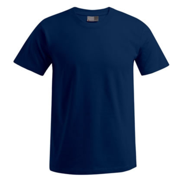 T-Shirt Navy Blau mit Rücken Logo