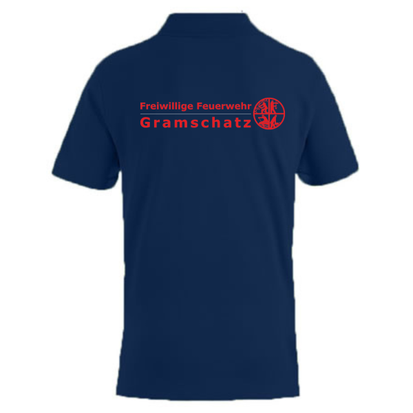 Poloshirt Navy Blau mit Logos