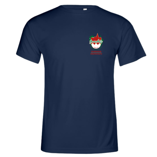 Herren T-Shirt Navyblau mit Logos